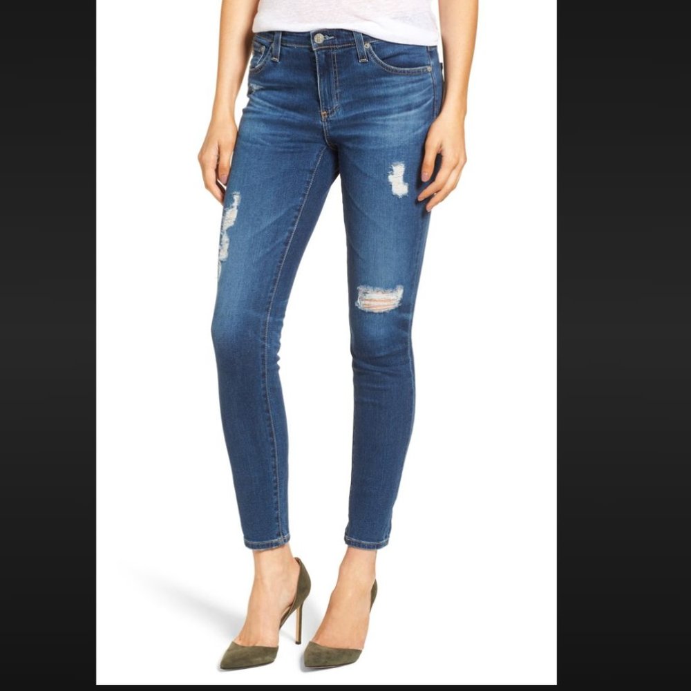 AG-ED denim the legging ankle super skinny ankle distressed - Size 28R